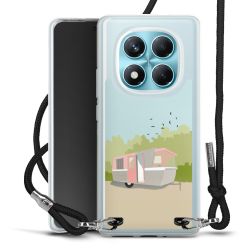 New Carry Case Transparent Stoff schwarz/silber