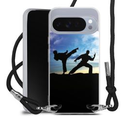 New Carry Case Transparent Stoff schwarz/silber