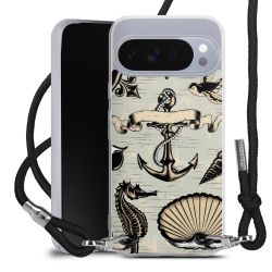 New Carry Case Transparent Stoff schwarz/silber