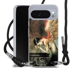 New Carry Case Transparent Stoff schwarz/silber