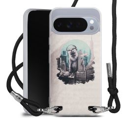 New Carry Case Transparent Stoff schwarz/silber