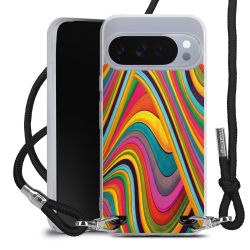 New Carry Case Transparent Stoff schwarz/silber