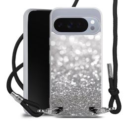 New Carry Case Transparent Stoff schwarz/silber