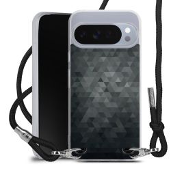 New Carry Case Transparent Stoff schwarz/silber