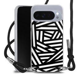 New Carry Case Transparent Stoff schwarz/silber