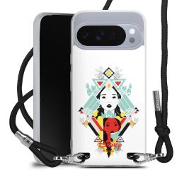 New Carry Case Transparent Stoff schwarz/silber