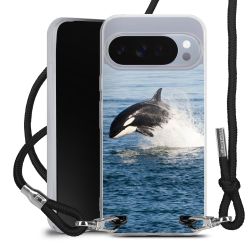 New Carry Case Transparent Stoff schwarz/silber