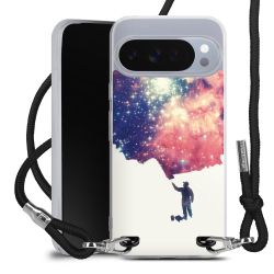 New Carry Case Transparent Stoff schwarz/silber