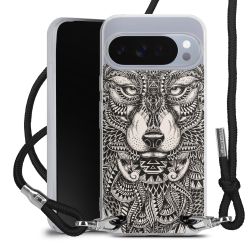 New Carry Case Transparent Stoff schwarz/silber