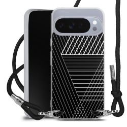 New Carry Case Transparent Stoff schwarz/silber