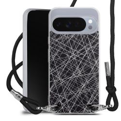 New Carry Case Transparent Stoff schwarz/silber