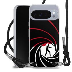 New Carry Case Transparent Stoff schwarz/silber