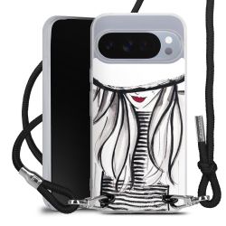 New Carry Case Transparent Stoff schwarz/silber