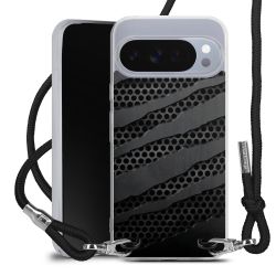 New Carry Case Transparent Stoff schwarz/silber