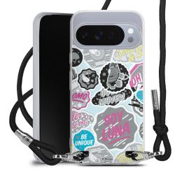 New Carry Case Transparent Stoff schwarz/silber