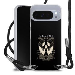 New Carry Case Transparent Stoff schwarz/silber