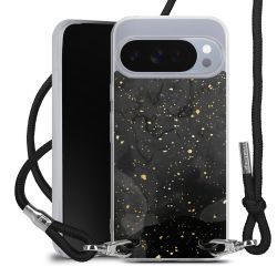 New Carry Case Transparent Stoff schwarz/silber