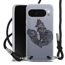 New Carry Case Transparent Stoff schwarz/silber