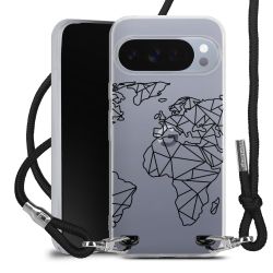 New Carry Case Transparent Stoff schwarz/silber