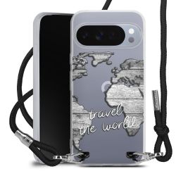 New Carry Case Transparent Stoff schwarz/silber