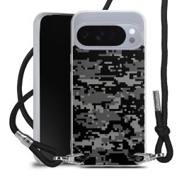 New Carry Case Transparent Stoff schwarz/silber