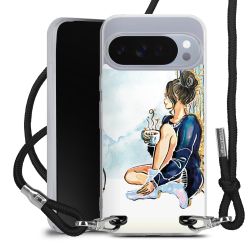 New Carry Case Transparent Stoff schwarz/silber