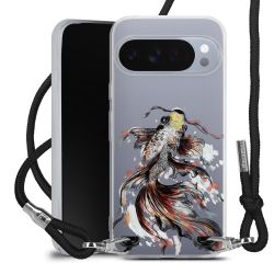 New Carry Case Transparent Stoff schwarz/silber