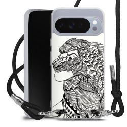 New Carry Case Transparent Stoff schwarz/silber