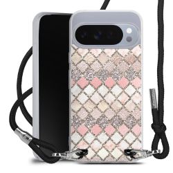 New Carry Case Transparent Stoff schwarz/silber