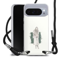 New Carry Case Transparent Stoff schwarz/silber