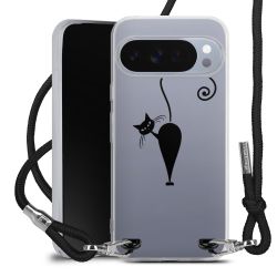 New Carry Case Transparent Stoff schwarz/silber