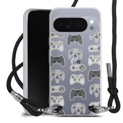 New Carry Case Transparent Stoff schwarz/silber