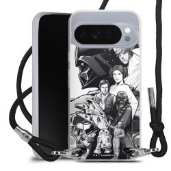 New Carry Case Transparent Stoff schwarz/silber