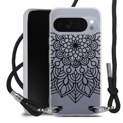 New Carry Case Transparent Stoff schwarz/silber