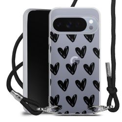 New Carry Case Transparent Stoff schwarz/silber