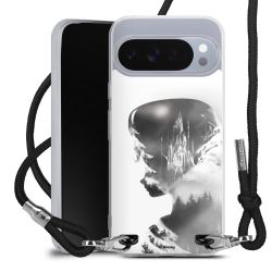 New Carry Case Transparent Stoff schwarz/silber