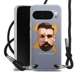 New Carry Case Transparent Stoff schwarz/silber