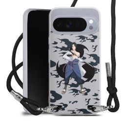 New Carry Case Transparent Stoff schwarz/silber