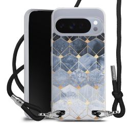 New Carry Case Transparent Stoff schwarz/silber