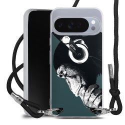 New Carry Case Transparent Stoff schwarz/silber