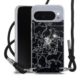 New Carry Case Transparent Stoff schwarz/silber