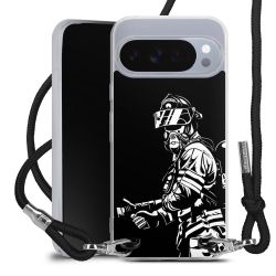 New Carry Case Transparent Stoff schwarz/silber