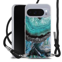 New Carry Case Transparent Stoff schwarz/silber