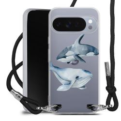 New Carry Case Transparent Stoff schwarz/silber