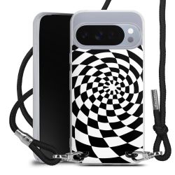 New Carry Case Transparent Stoff schwarz/silber