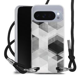 New Carry Case Transparent Stoff schwarz/silber