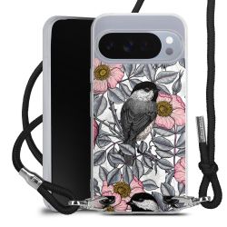 New Carry Case Transparent Stoff schwarz/silber