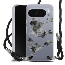 New Carry Case Transparent Stoff schwarz/silber