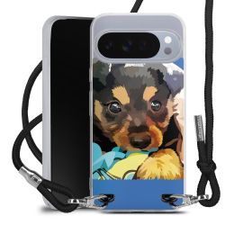 New Carry Case Transparent Stoff schwarz/silber