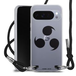 New Carry Case Transparent Stoff schwarz/silber